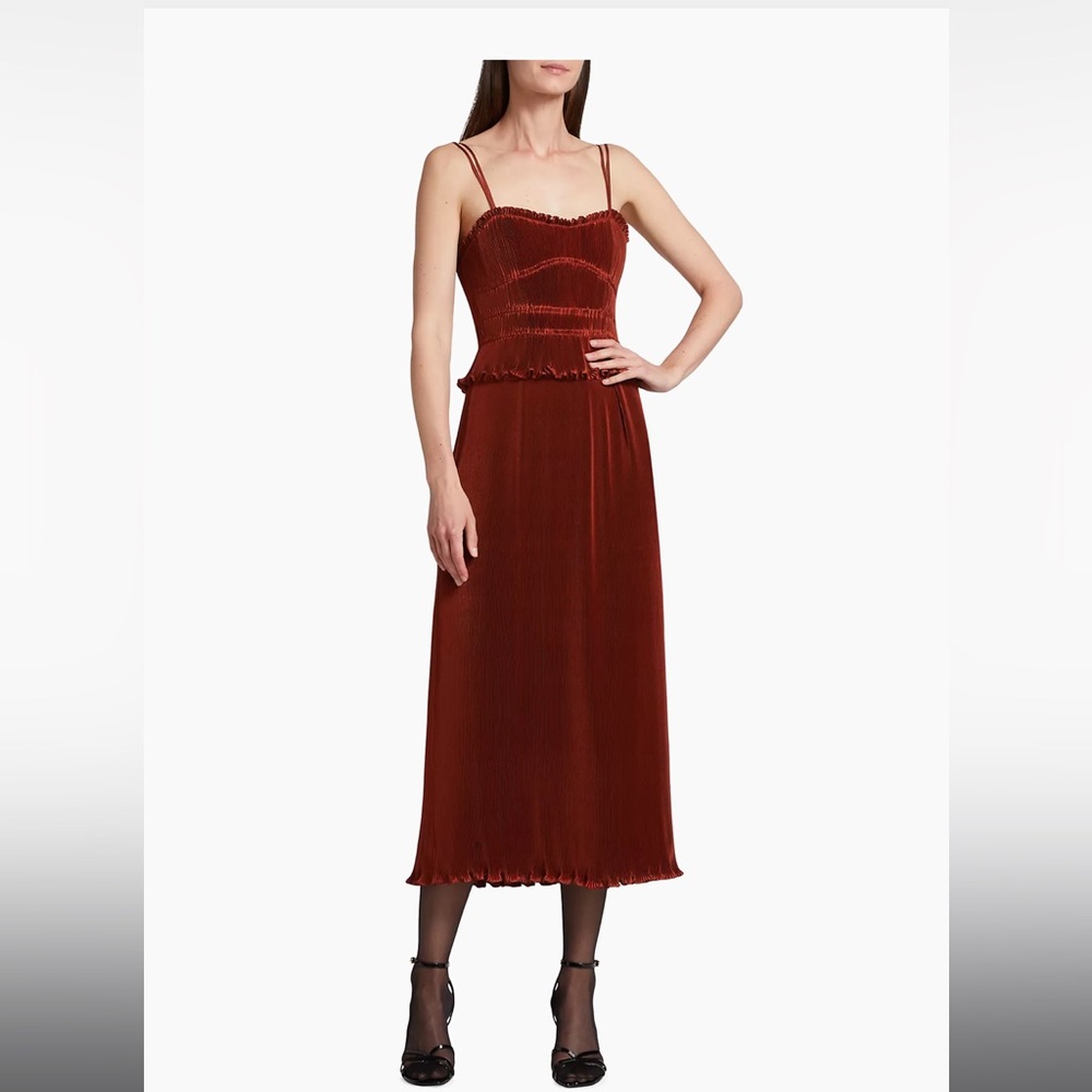 Elegant Burgundy Maxi Dress